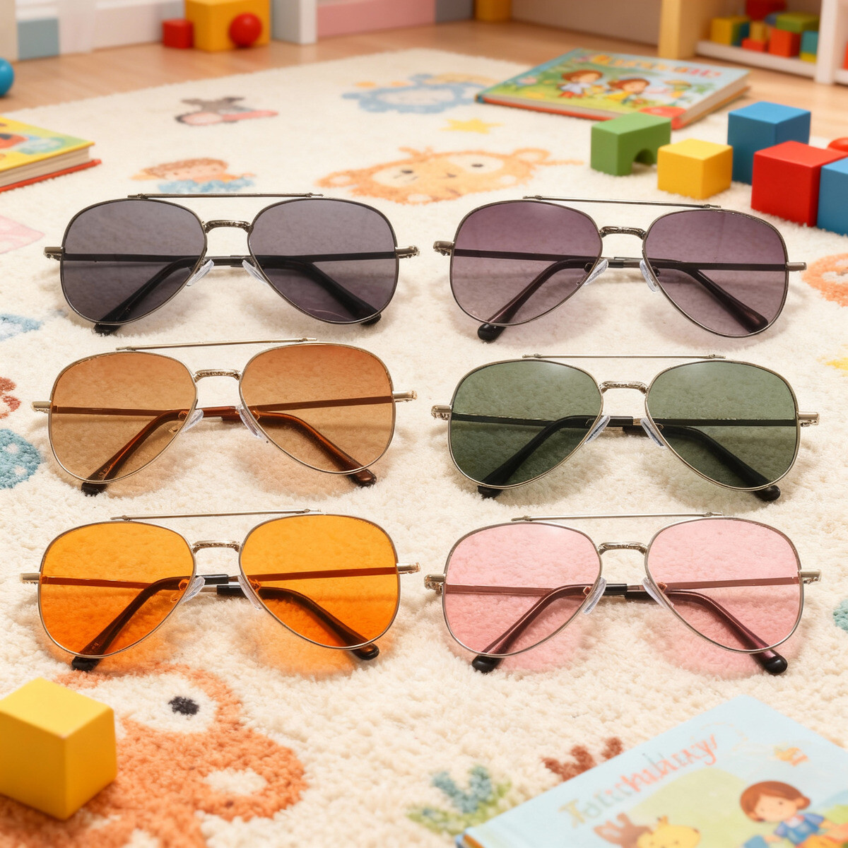 Sunglasses Aviator Polarized - 2025 UV400 Metal Children's Sunglasses for