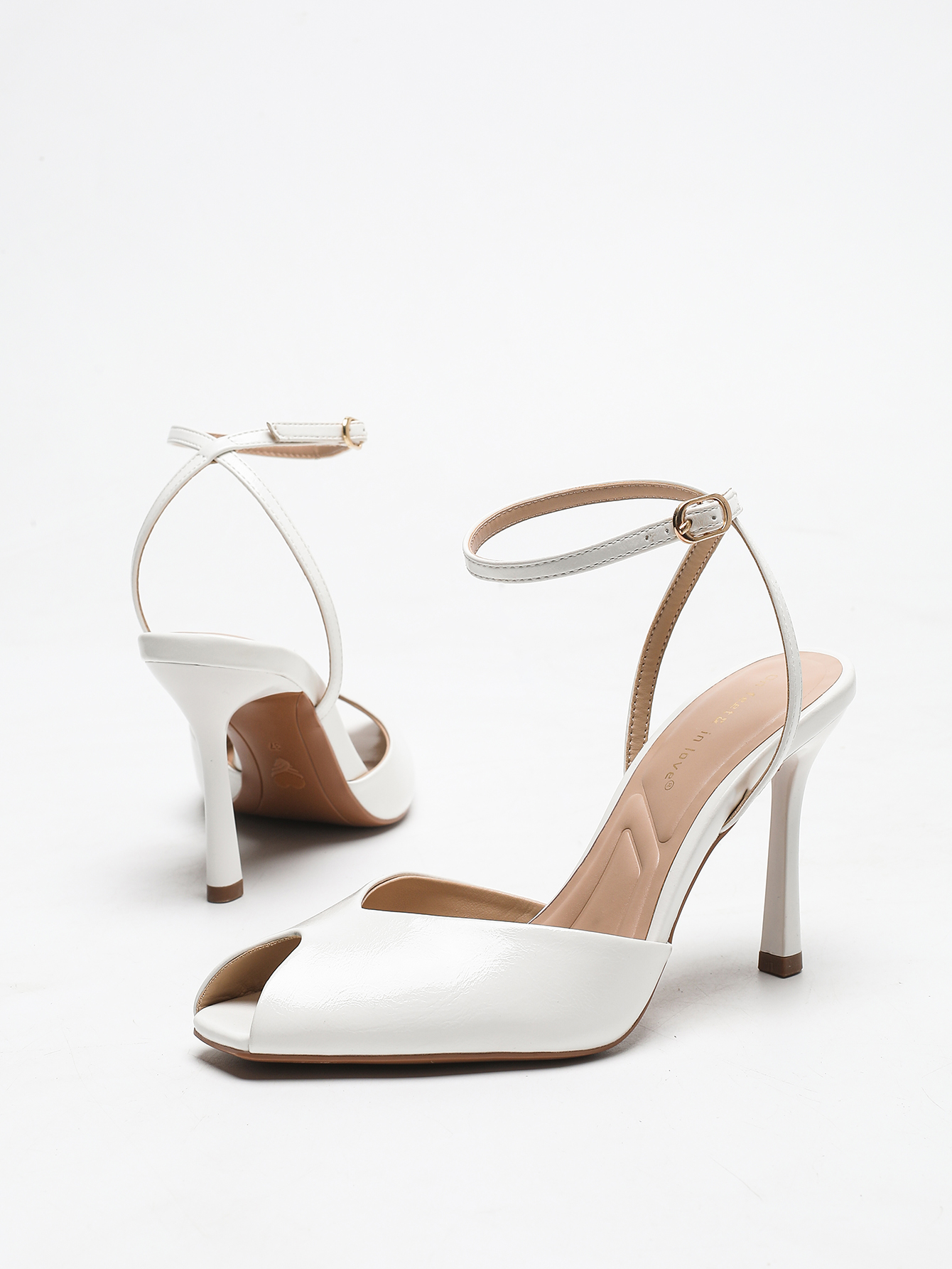 Chic Square-Toe Leather Peep-T - Casual Sandal Leather recensie en prijs