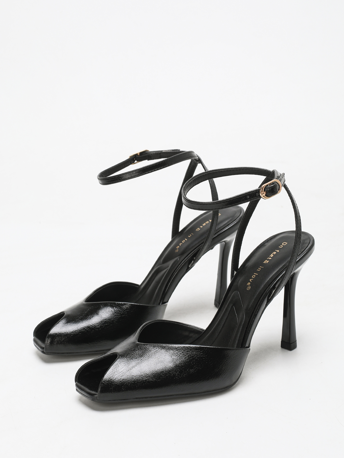 Chic Square-Toe Leather Peep-T - Casual Sandal Leather recensie en prijs