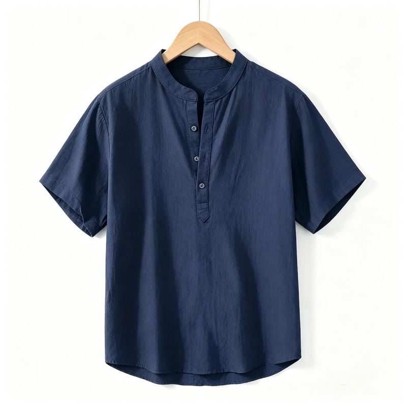 Summer Mens Short Sleeve Shirt - Linen Shirt Breathable recensie en prijs