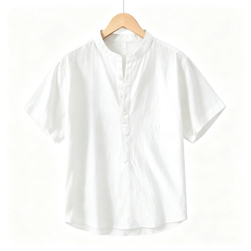 Summer Mens Short Sleeve Shirt - Linen Shirt Breathable recensie en prijs