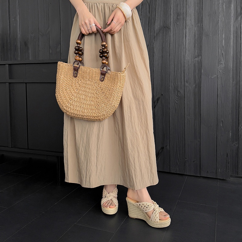 MKKHOU Women Woven Straw Wedge - Espadrille Slip On recensie en prijs