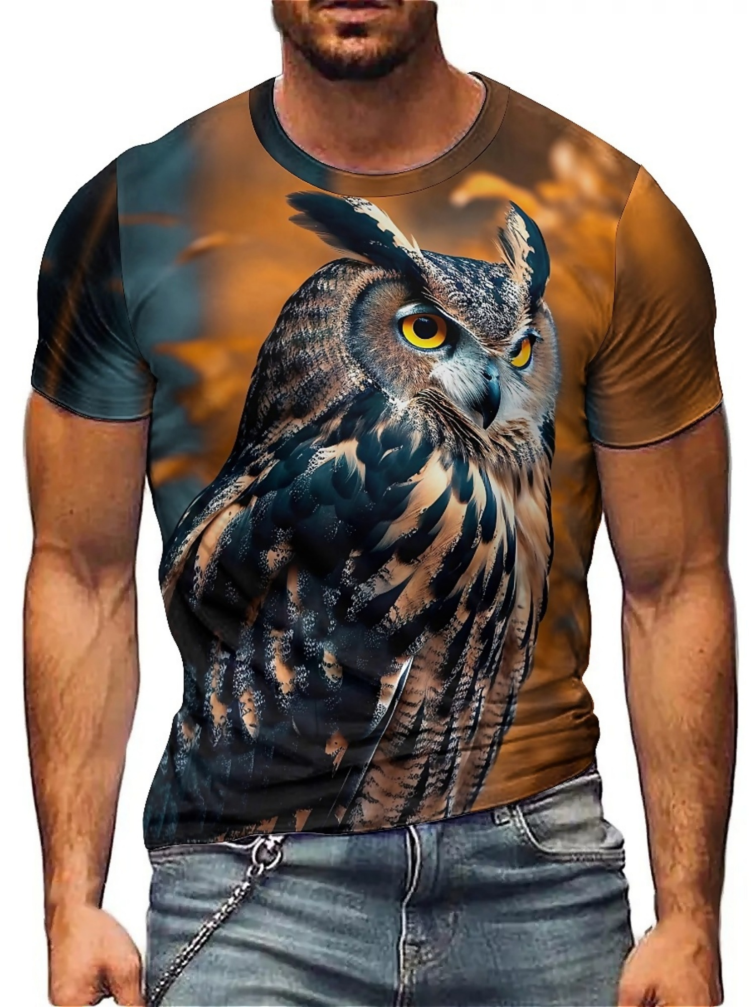 Men's & Women's 3D Print Owl G - Tee Graphic Print recensie en prijs