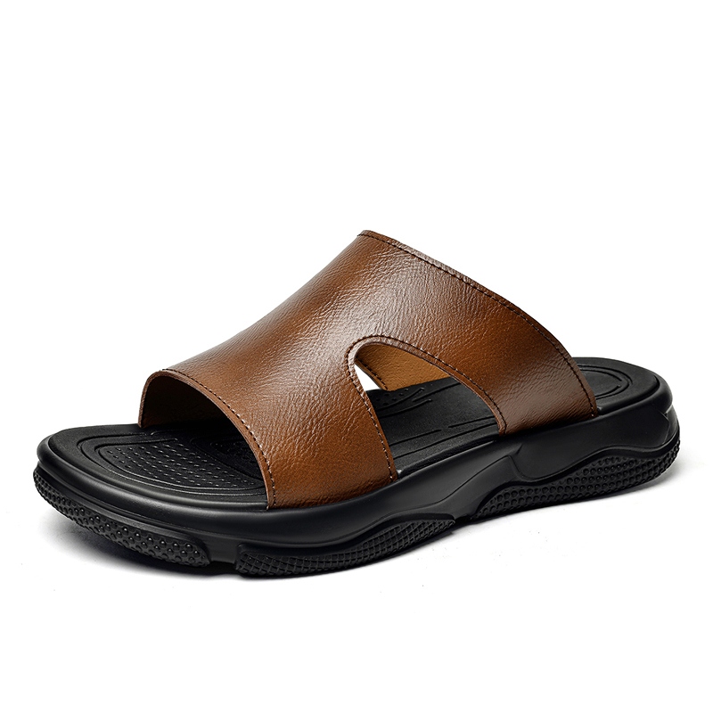Men's Leather Slide Sandals No - Flip Flop Leather Men recensie en prijs