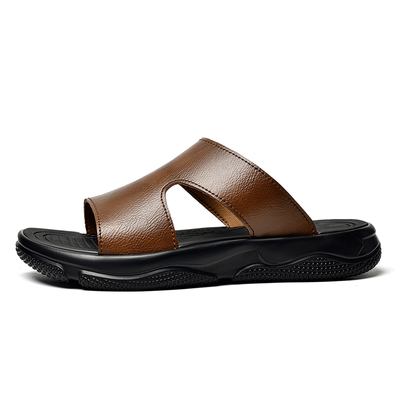 Men's Leather Slide Sandals No - Flip Flop Leather Men recensie en prijs