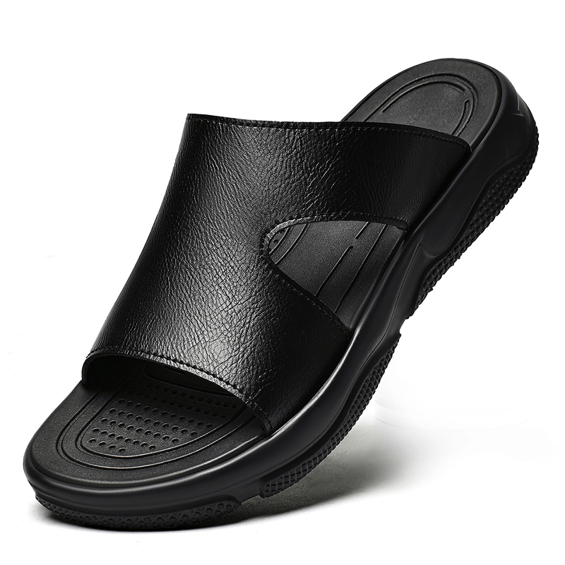 Men's Leather Slide Sandals No - Flip Flop Leather Men recensie en prijs