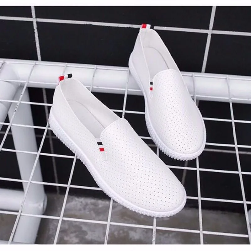 Women Sneakers White Flats Cut - Espadrille Slip On recensie en prijs
