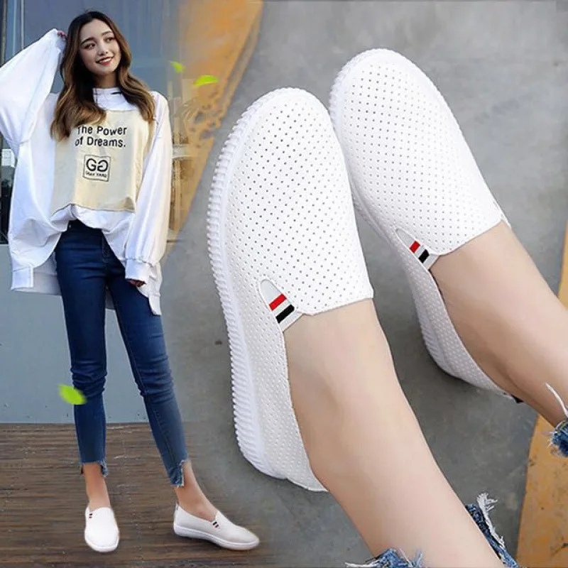 Women Sneakers White Flats Cut - Espadrille Slip On recensie en prijs