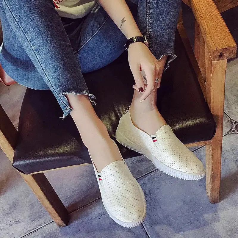 Women Sneakers White Flats Cut - Espadrille Slip On recensie en prijs