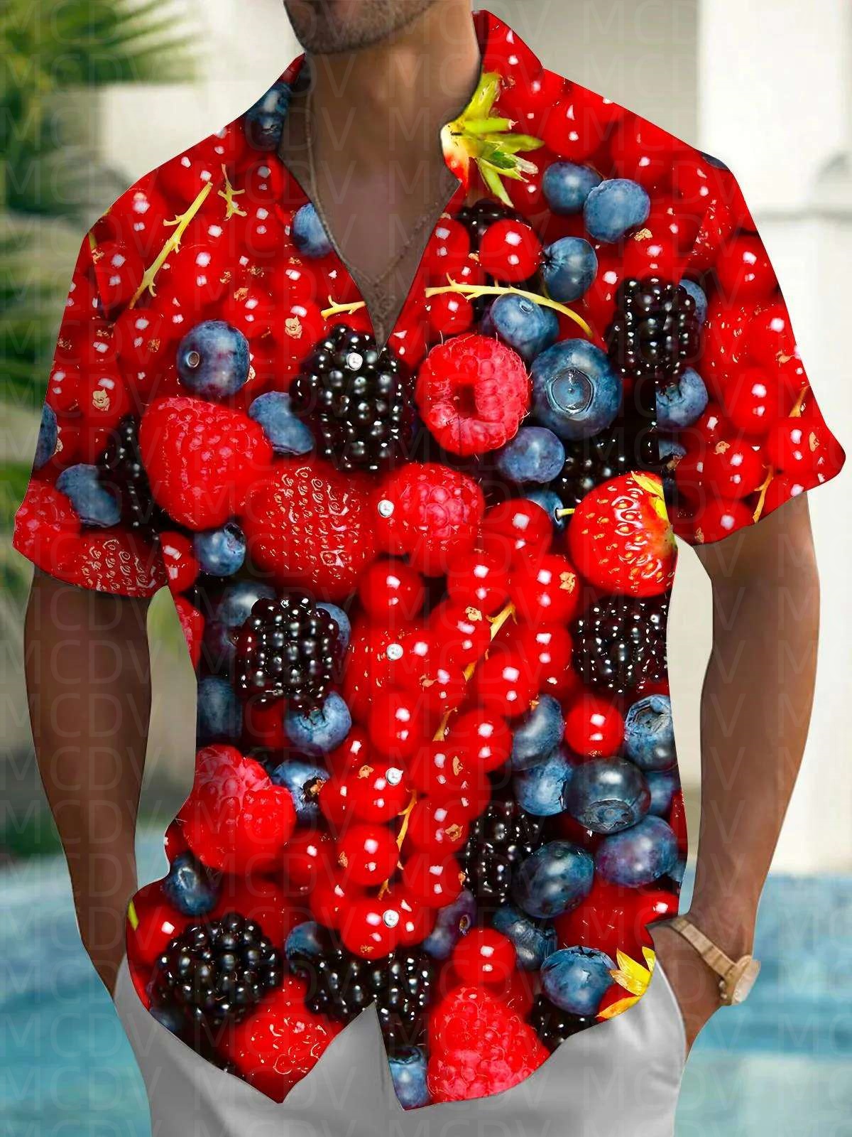 Cute Pattern Men's Hawaiian Sh - Shirt Camp Collar recensie en prijs