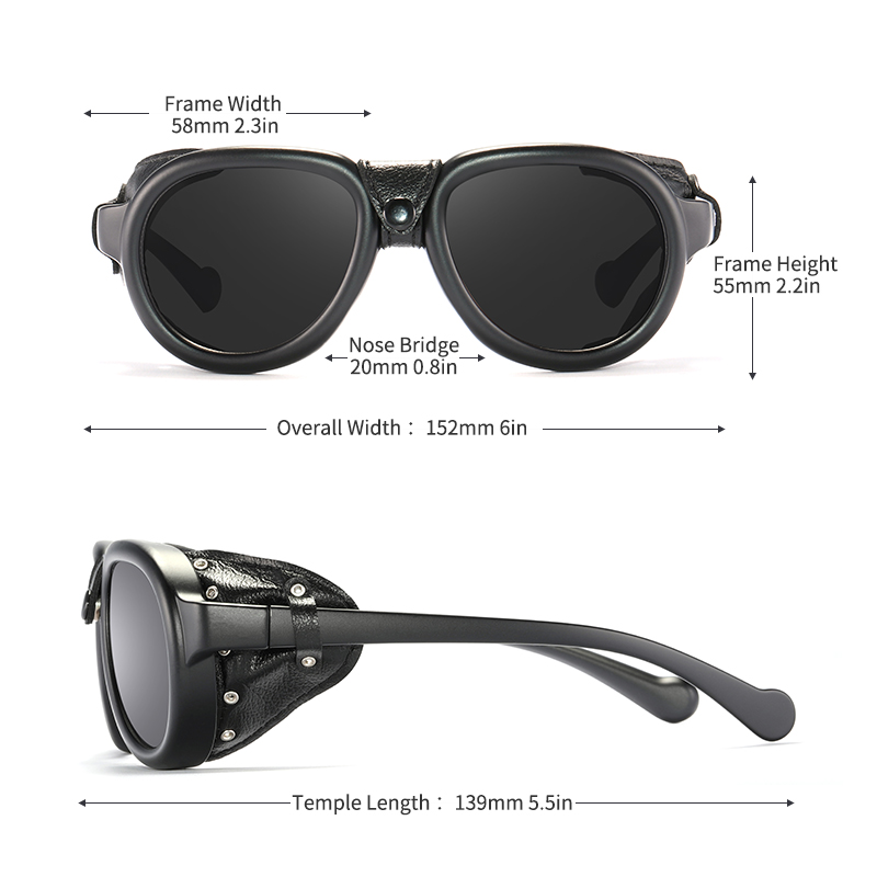 KDEAM Pilot Sunglasses Steampu - Sunglasses Aviator Polarized recensie en prijs