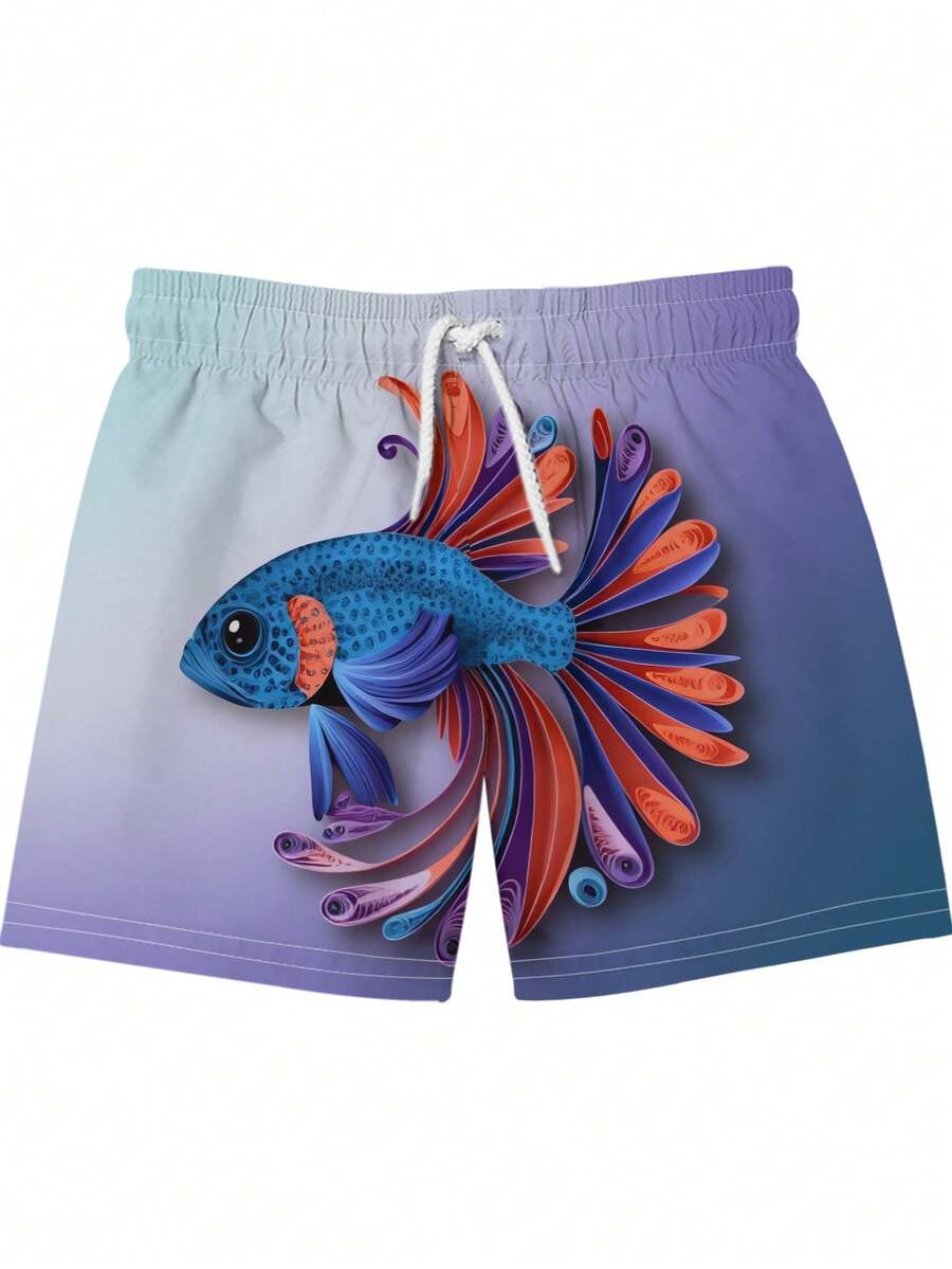 Gradient Purple Blue Swim Trun - Swim Trunk Quick Dry recensie en prijs