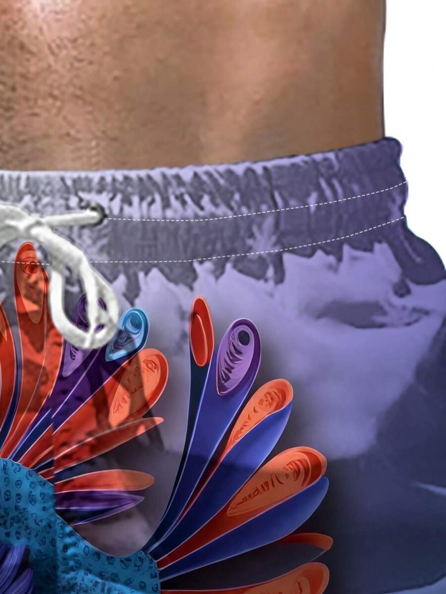 Gradient Purple Blue Swim Trun - Swim Trunk Quick Dry recensie en prijs