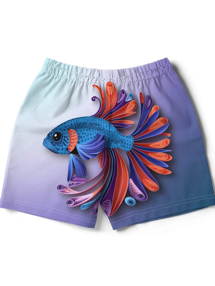 Gradient Purple Blue Swim Trun - Swim Trunk Quick Dry recensie en prijs