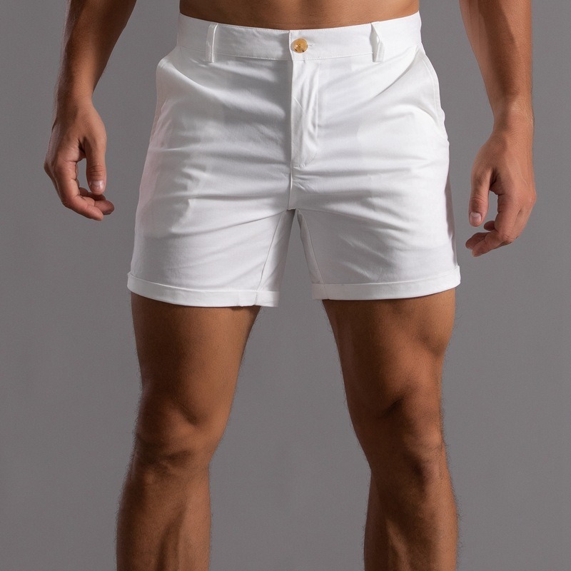 Men Slim Fit Chino Shorts Roll - Shorts Chino Slim recensie en prijs