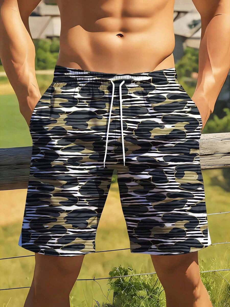 Mens Camouflage Print Swim Tru - Swim Trunk Quick Dry recensie en prijs