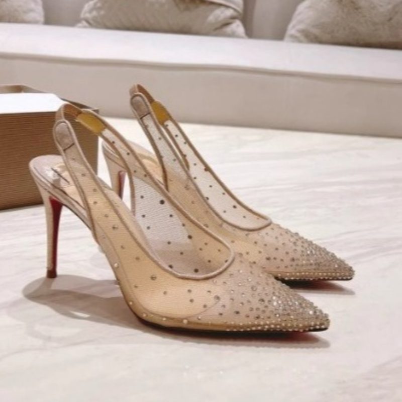 Mesh Rhinestone Rear Empty Sti - Casual Sandal Leather recensie en prijs