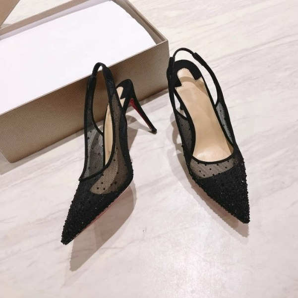 Mesh Rhinestone Rear Empty Sti - Casual Sandal Leather recensie en prijs