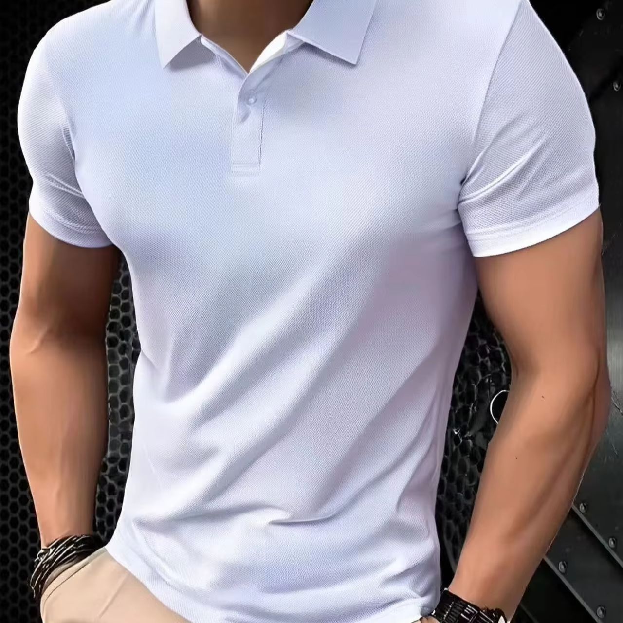 New Men's Business Casual Shor - Polo Shirt Pique recensie en prijs
