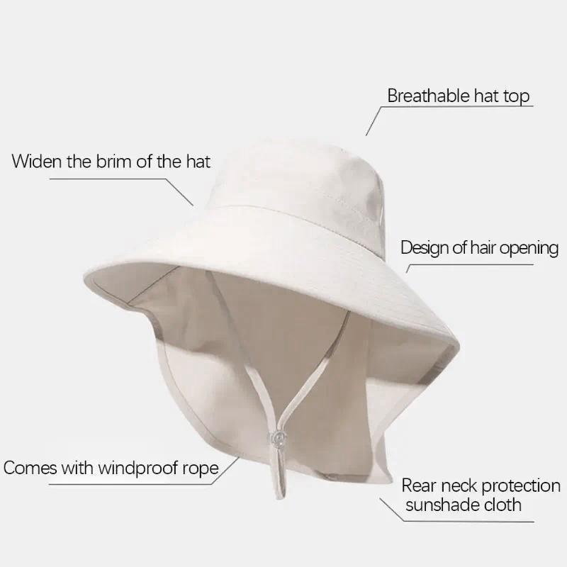 Outdoor UV Anti Neck Protectio - Bucket Hat Straw recensie en prijs