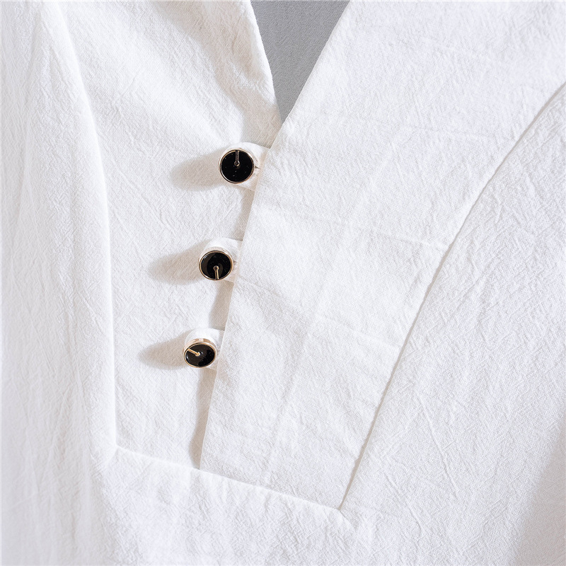 Men's Summer Cotton Linen Shor - Linen Shirt Breathable recensie en prijs