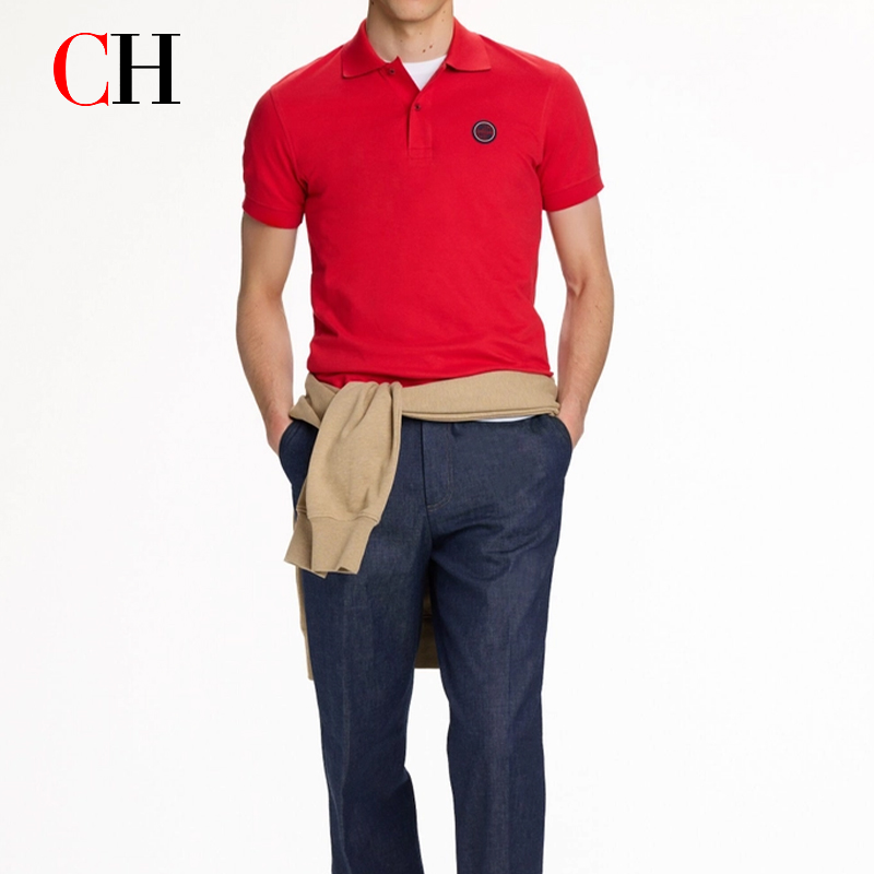 CH Red Accent Circular Rubber  - Polo Shirt Pique recensie en prijs