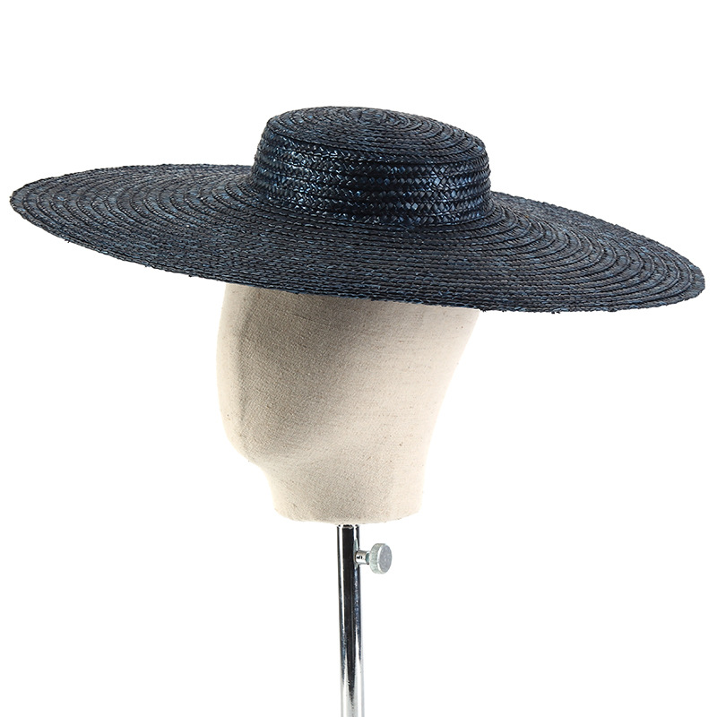 15cm Wide Brim Straw Hat Flat  - Bucket Hat Straw recensie en prijs