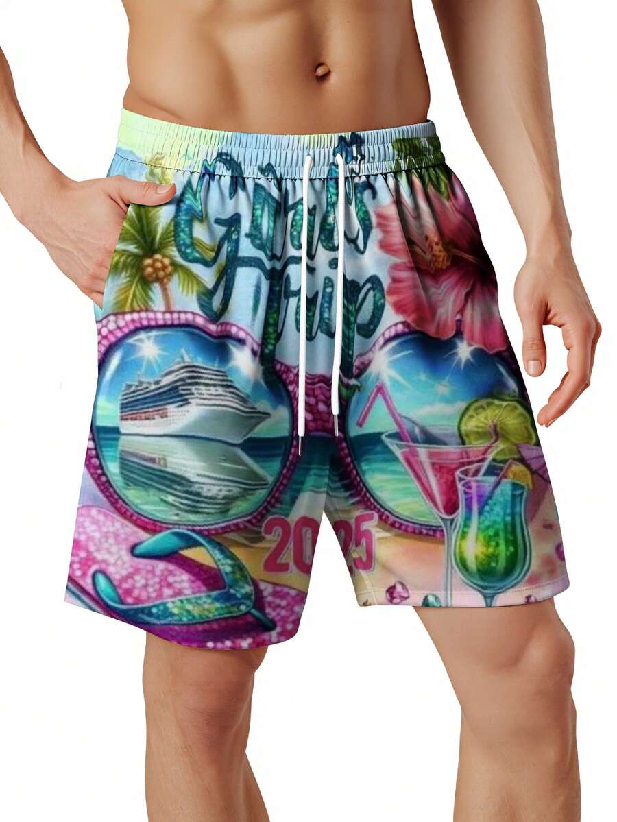 Mens Beach Swim Trunks 3D Prin - Swim Trunk Quick Dry recensie en prijs