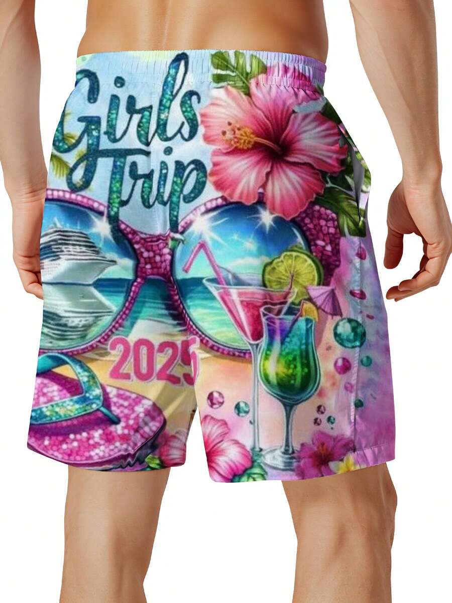 Mens Beach Swim Trunks 3D Prin - Swim Trunk Quick Dry recensie en prijs