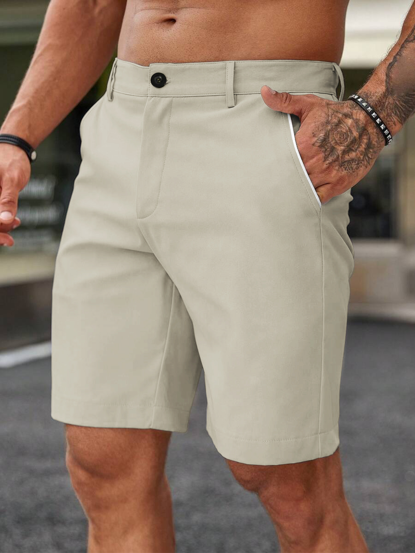 Men Fashion Slim Fit Chino Sho - Shorts Chino Slim recensie en prijs