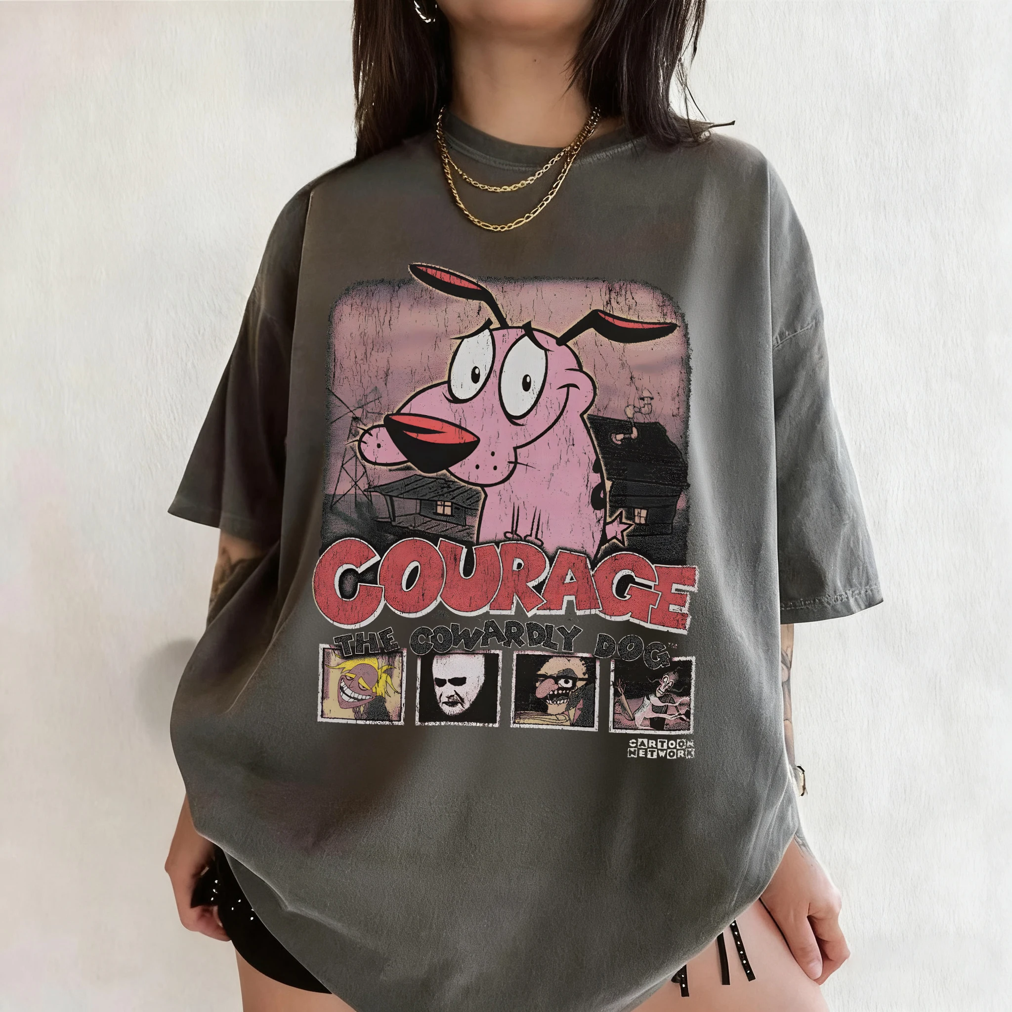 Summer Vintage Courage The Cow - Tee Graphic Print recensie en prijs