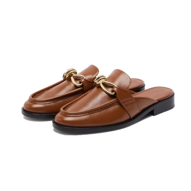 Metal Buckle Half Slippers For - Flip Flop Leather Men recensie en prijs