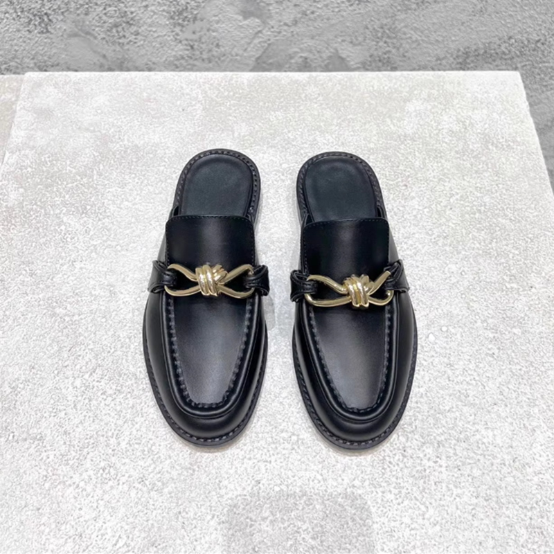 Metal Buckle Half Slippers For - Flip Flop Leather Men recensie en prijs