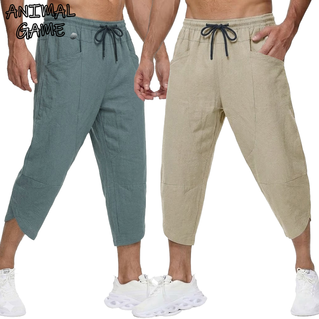 Summer Men's Linen Casual Shor - Short Linen Drawstring recensie en prijs