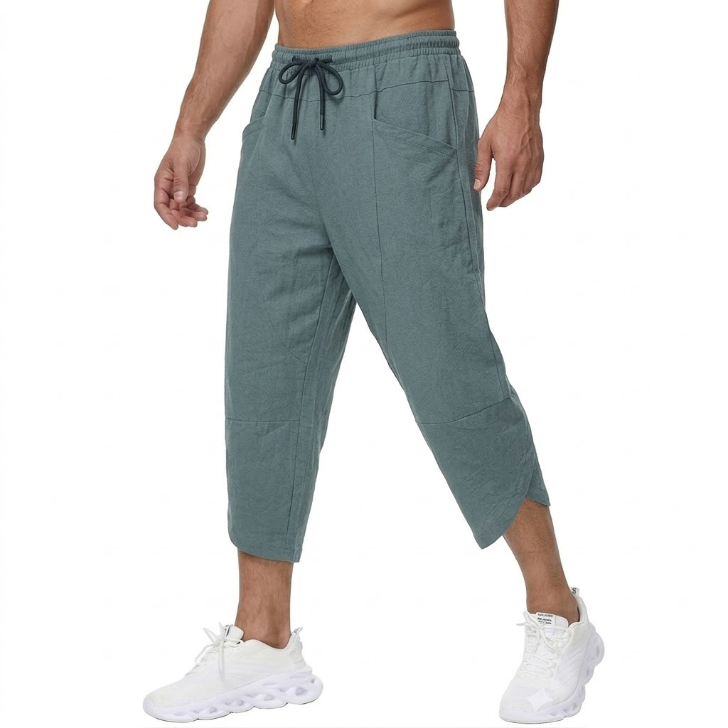 Summer Men's Linen Casual Shor - Short Linen Drawstring recensie en prijs