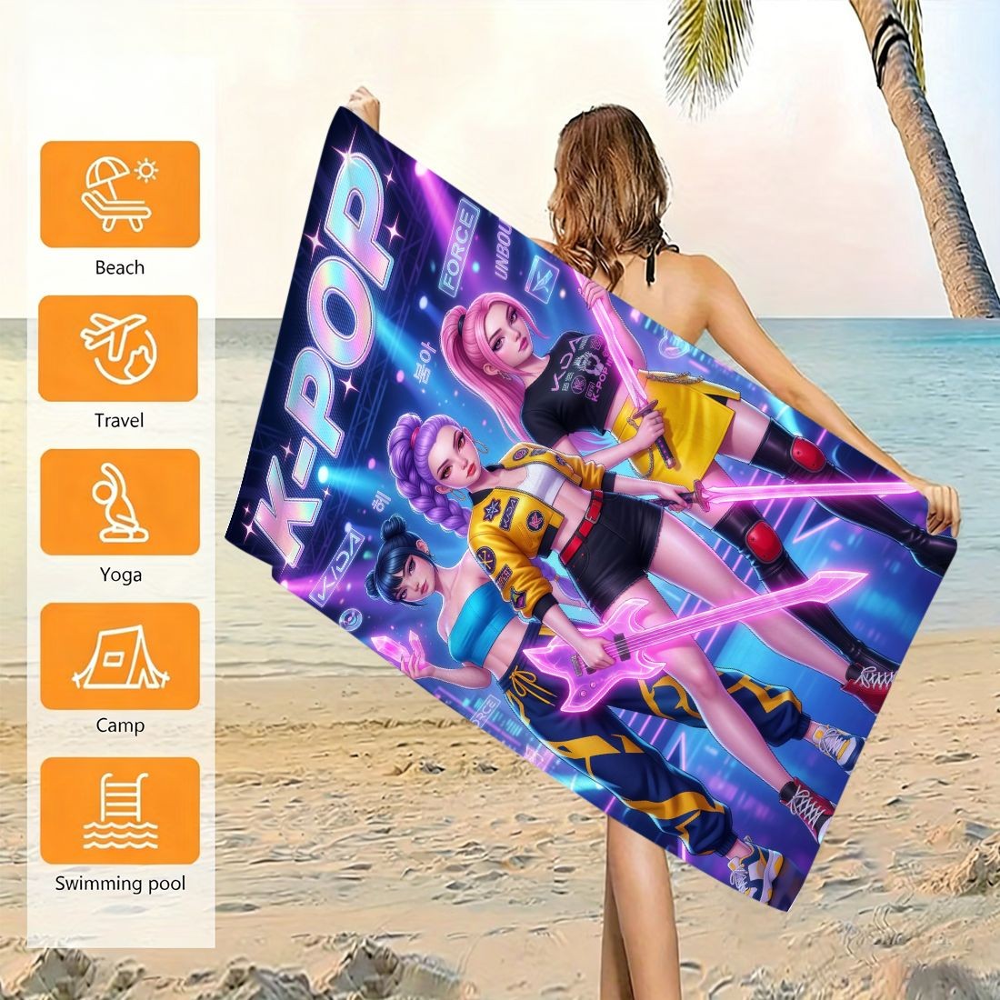 K-Pop Idol Print Large Size Be - Beach Towel Large recensie en prijs
