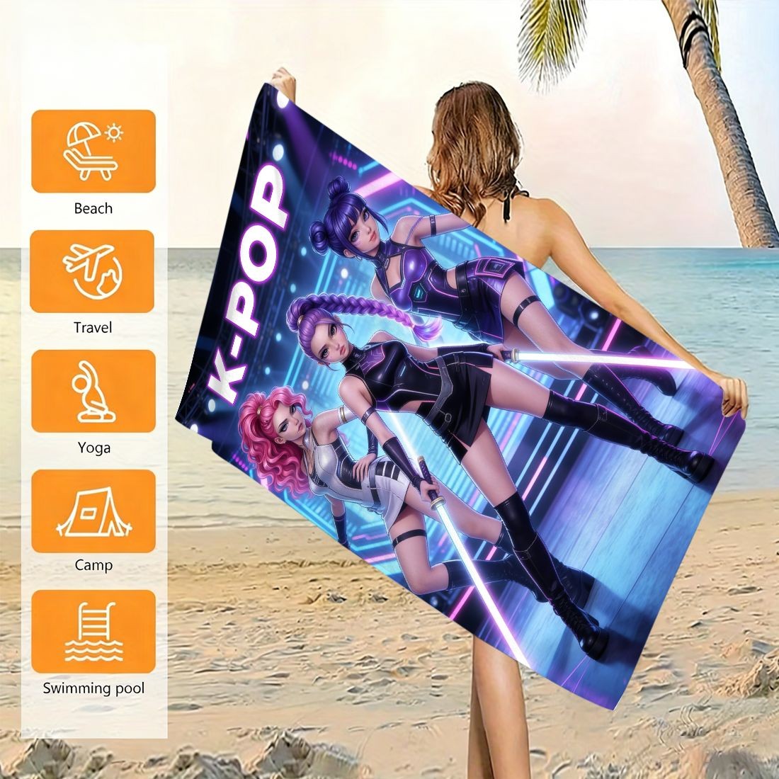 K-Pop Idol Print Large Size Be - Beach Towel Large recensie en prijs