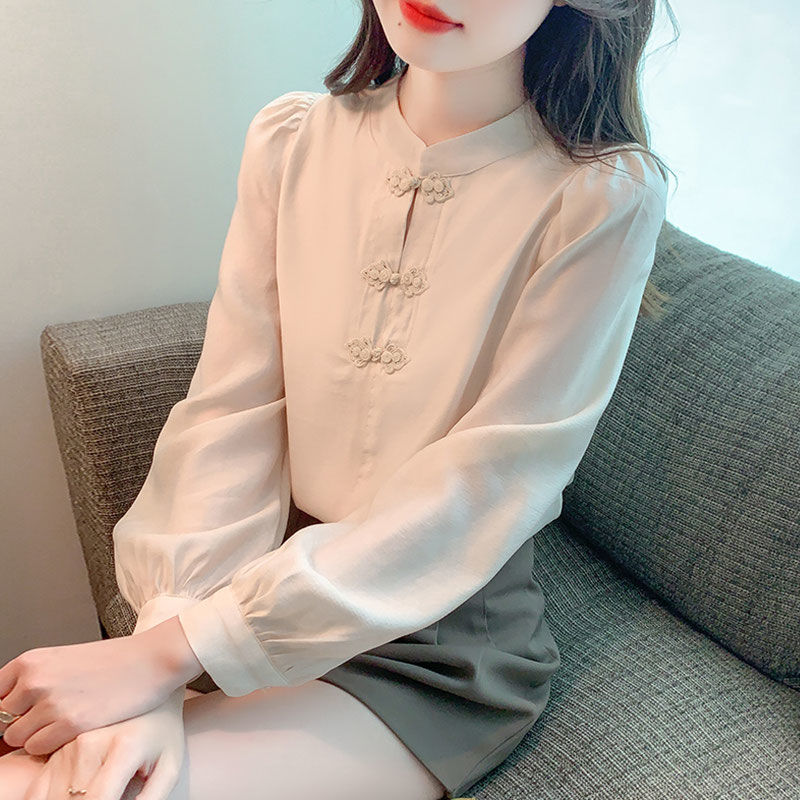 New Chinese Style Stand Up Col - Shirt Camp Collar recensie en prijs