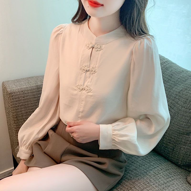 New Chinese Style Stand Up Col - Shirt Camp Collar recensie en prijs