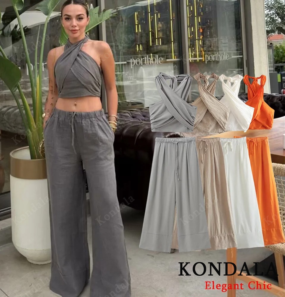 KONDALA Sexy Casual Crossover  - Short Linen Drawstring recensie en prijs