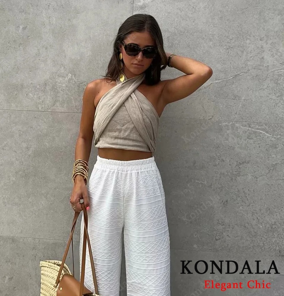KONDALA Sexy Casual Crossover  - Short Linen Drawstring recensie en prijs