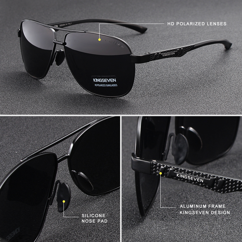 KINGSEVEN Brand Men Sunglasses - Sunglasses Aviator Polarized recensie en prijs