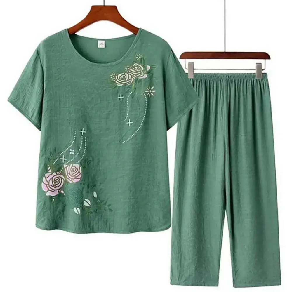 Middle-aged elderly women's sh - Linen Shirt Breathable recensie en prijs