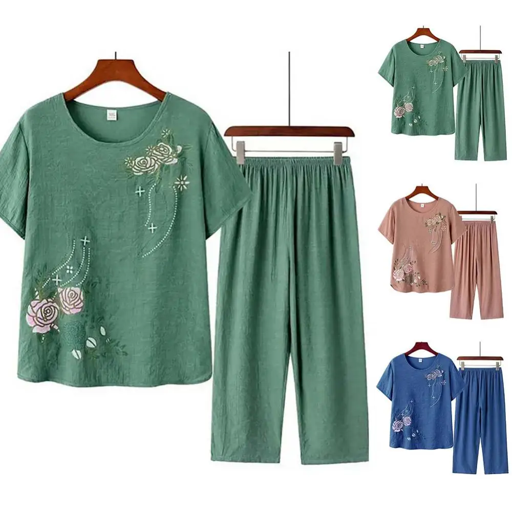 Middle-aged elderly women's sh - Linen Shirt Breathable recensie en prijs
