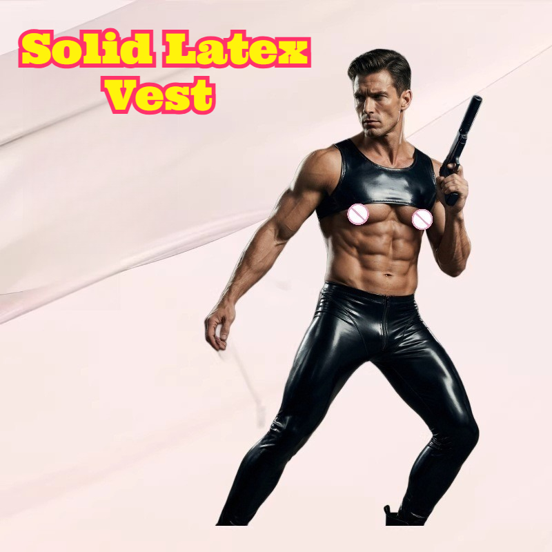 Solid Latex Vest Tight Short T - Tank Top Muscle recensie en prijs