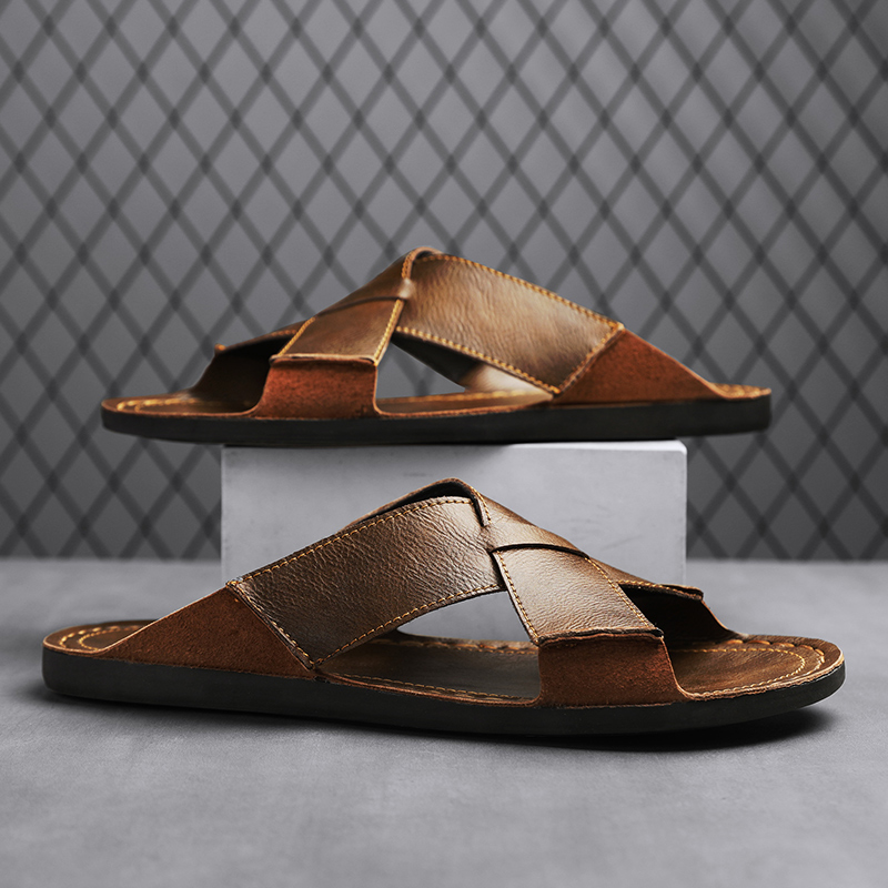 Fashion Genuine Leather Men Sl - Flip Flop Leather Men recensie en prijs