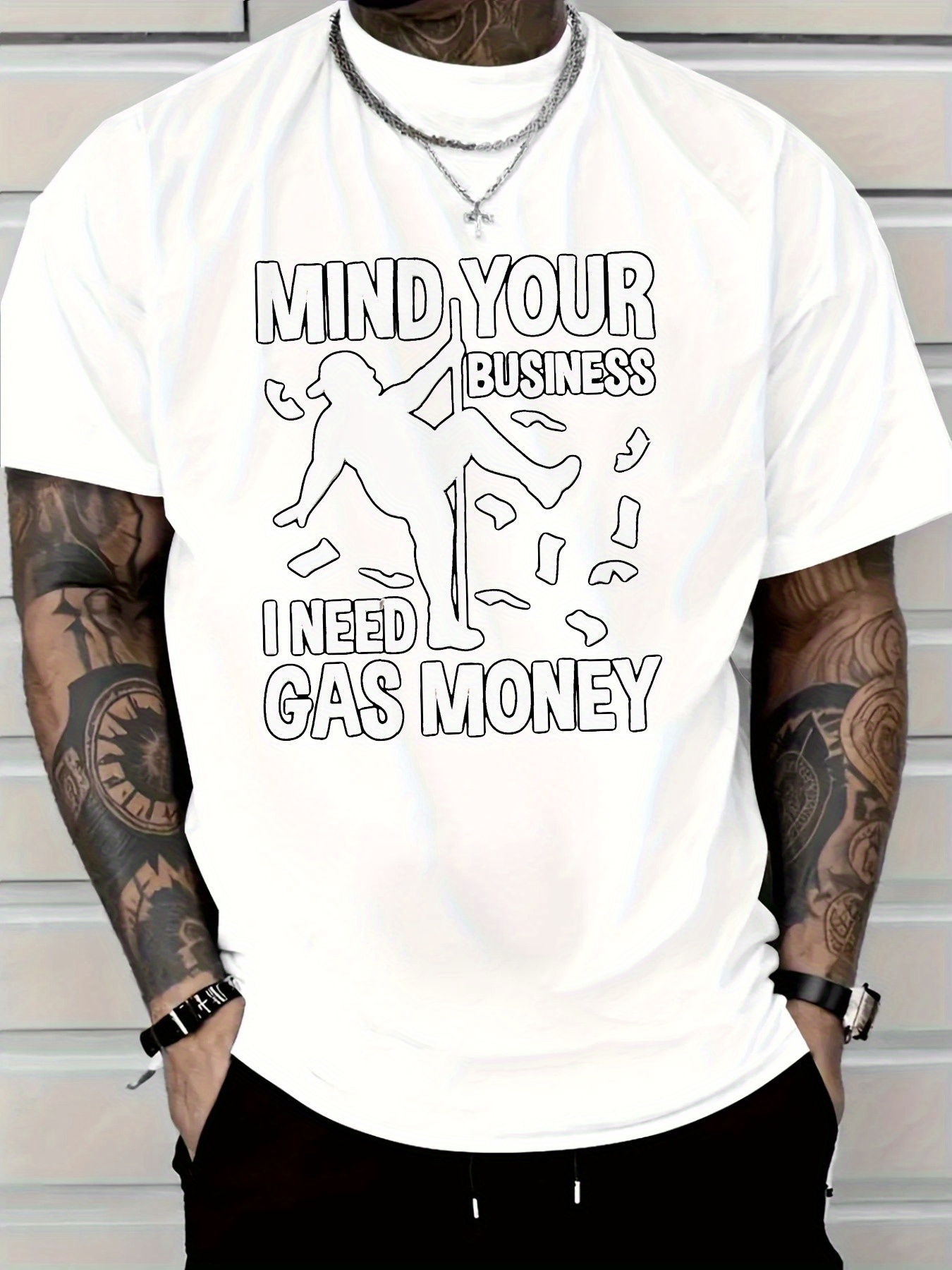Pure Cotton Men'S T-Shirt with - Tee Graphic Print recensie en prijs