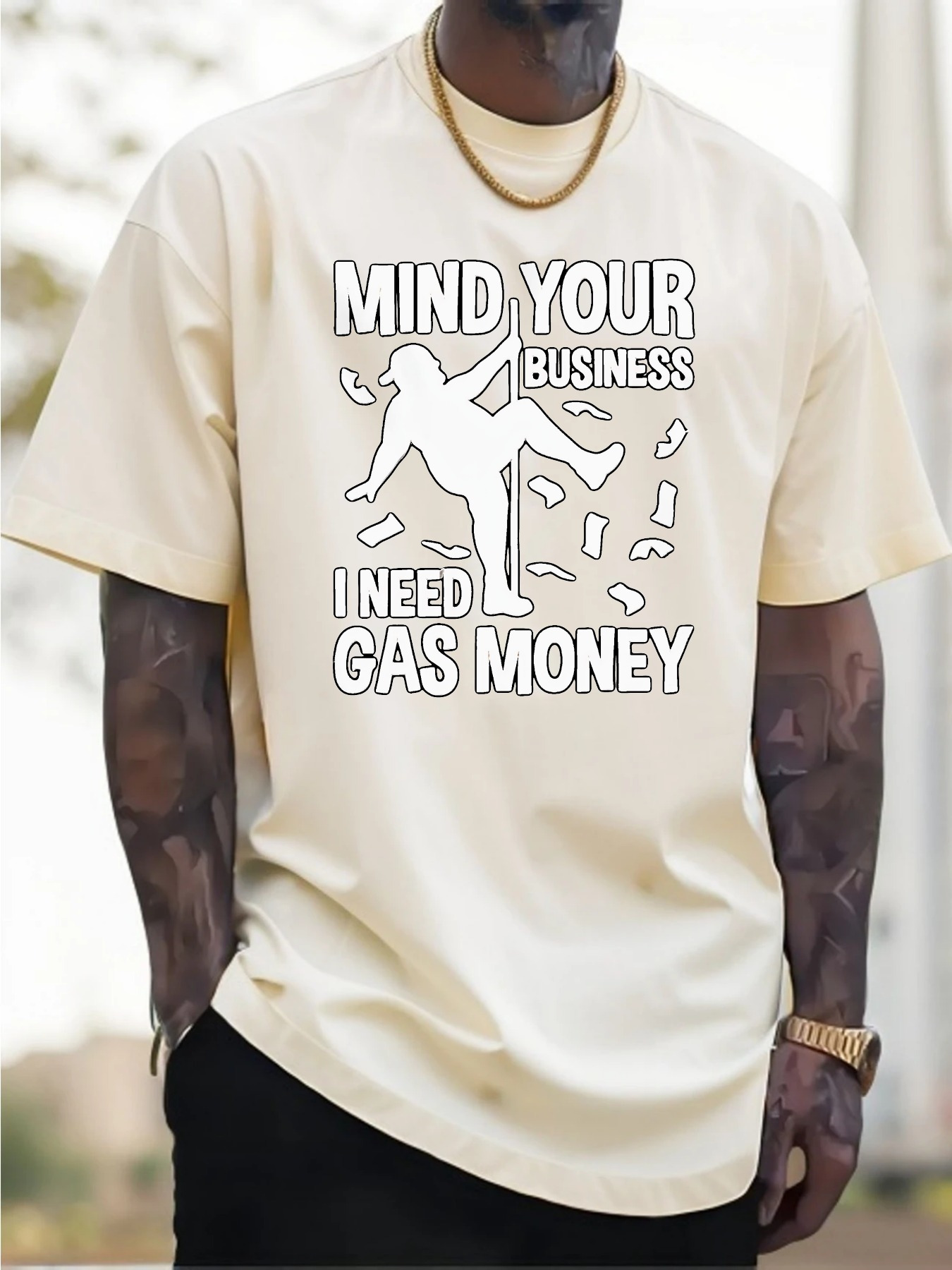 Pure Cotton Men'S T-Shirt with - Tee Graphic Print recensie en prijs