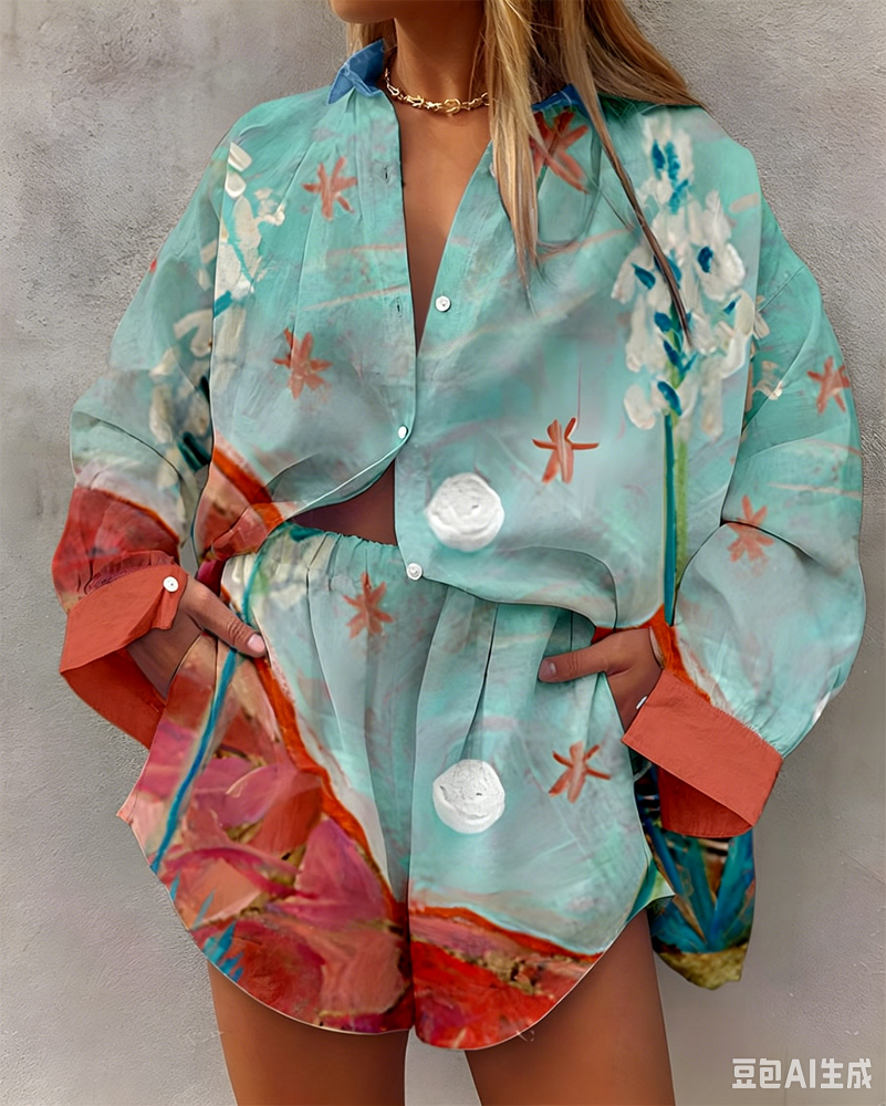 Hawaii Summer Fashion Long Sle - Resort Shirt Floral recensie en prijs