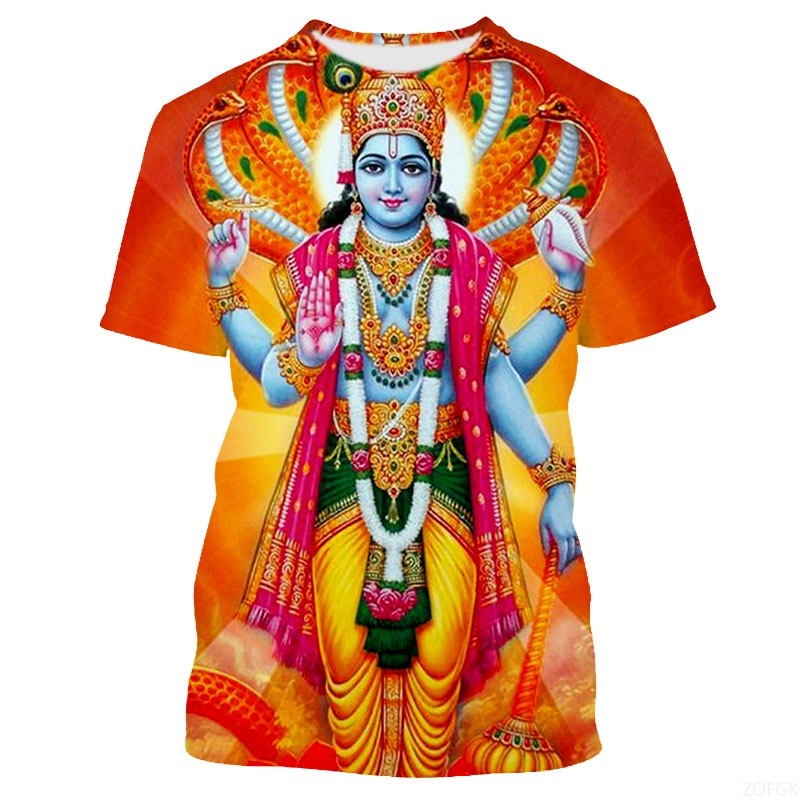 Summer Fashion Indian Deities  - Tee Graphic Print recensie en prijs